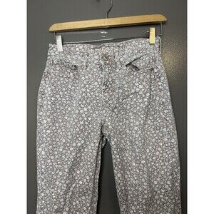 American Eagle Outfitters Jeans Womens 00 Short Brown Floral Straight Denim